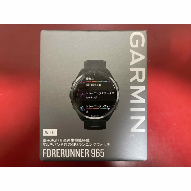 海外輸入】 ガーミン Forerunner 965 Black 0100280960 陸上 ランニング 時計 ブラック GARMIN