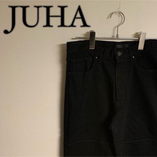 【美品】JUHA ユハ ZIPSLIT SKINNY DENIM PANTS(その他)