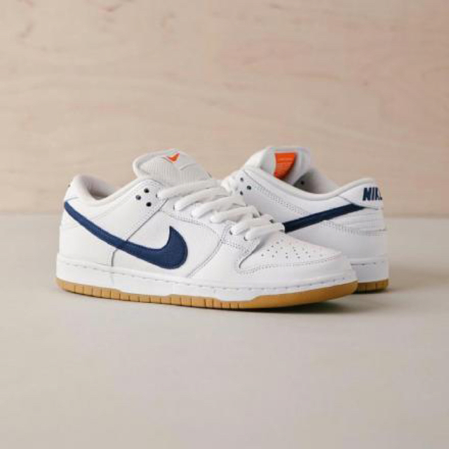 Nike SB Dunk Low Orange Label White Navy