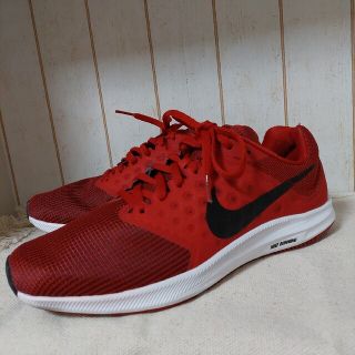 ナイキ(NIKE)の26.0cm  NIKE  赤  レッド 紐スニーカー   メッシュ(スニーカー)