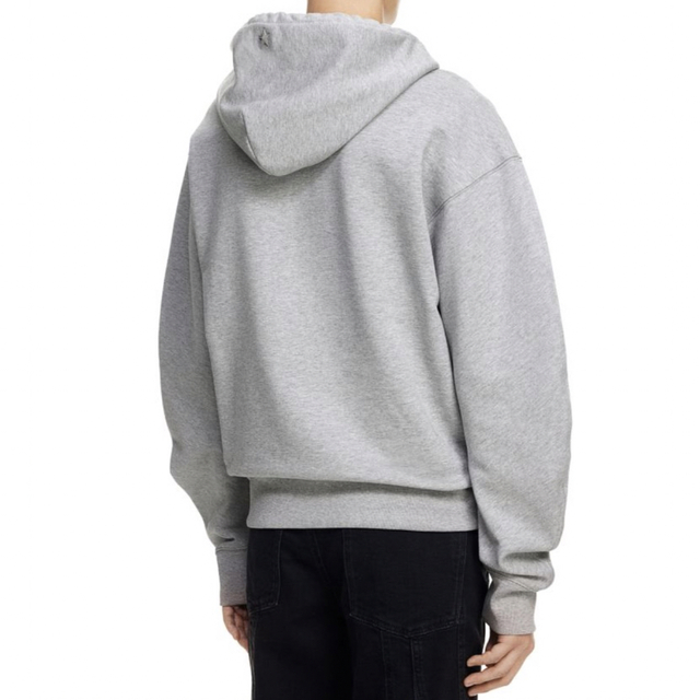 HM MUGLER ミュグレー スターモチーフフーディー ライトグレー XL