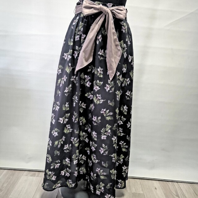 ETRO TOKYO エトロ ラル 花柄 フレア ロングスカート ベルト