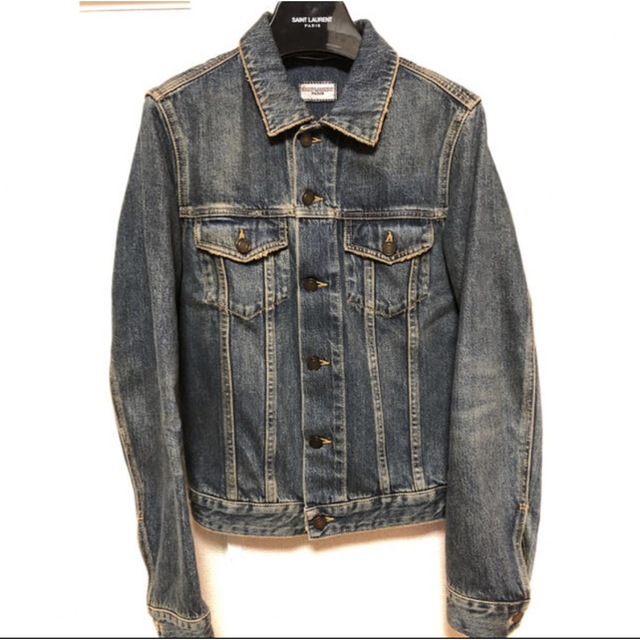 Saint Laurent(サンローラン)の新品未使用 サンローランパリ デニムジャケット XS エディ期 メンズのジャケット/アウター(Gジャン/デニムジャケット)の商品写真