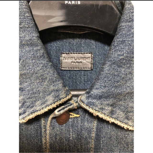 Saint Laurent(サンローラン)の新品未使用 サンローランパリ デニムジャケット XS エディ期 メンズのジャケット/アウター(Gジャン/デニムジャケット)の商品写真