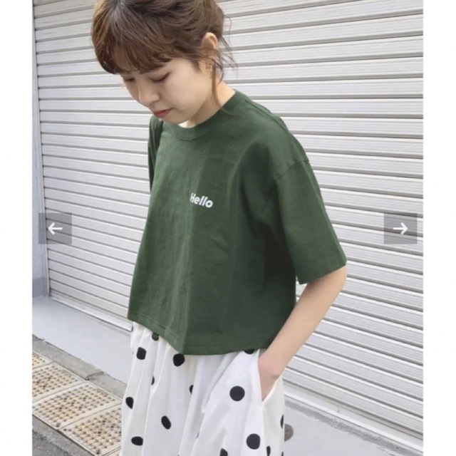 Spick & Span(スピックアンドスパン)の新品FUNG*Spick & Span Cropped Tee レディースのトップス(Tシャツ(半袖/袖なし))の商品写真