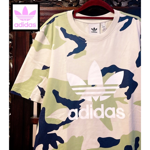 adidas(アディダス)のアディダス オリジナルス Tシャツ ジャージ 迷彩柄 グリーン カモフラ柄  メンズのトップス(Tシャツ/カットソー(半袖/袖なし))の商品写真