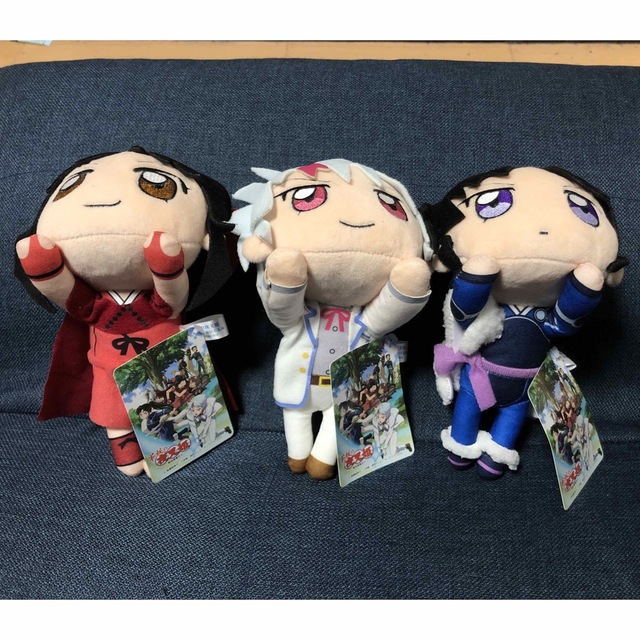 セガプラザ 半妖の夜叉姫 寝そべりぬいぐるみ 全3種コンプリートセット