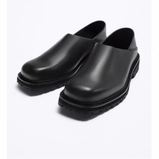 ザラ(ZARA)のzara vibram レザーミュール(ブーツ)