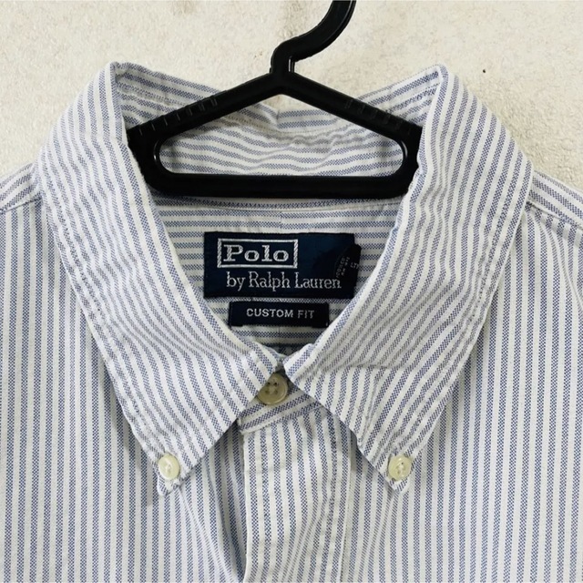 【90s レア】ポロバイラルフローレン BDシャツ オックスフォード 刺繍ロゴ 5