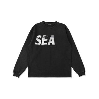 ウィンダンシー(WIND AND SEA)のWIND AND SEA L/S TEE BLACK XLサイズ(Tシャツ/カットソー(七分/長袖))