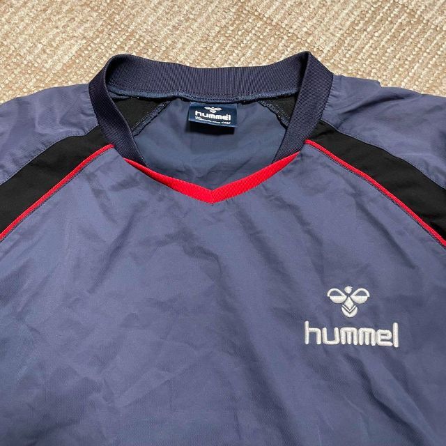 hummel(ヒュンメル)の2795 hummel ジャージ トップス 長袖 プルオーバー 紺色 刺繍ロゴ スポーツ/アウトドアのトレーニング/エクササイズ(その他)の商品写真