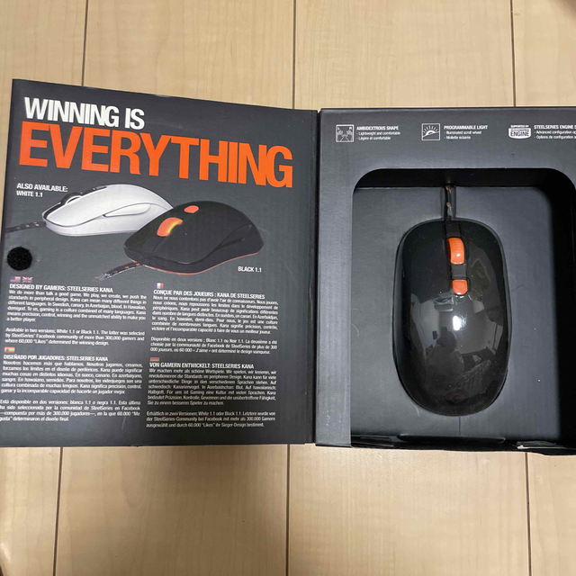 SteelSeries(スティールシリーズ)の【処分価格】steelseriesゲーミングマウス スマホ/家電/カメラのPC/タブレット(PC周辺機器)の商品写真