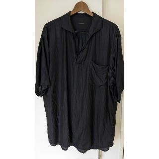 買い付け COMOLI 22ss ウールシルク スキッパー半袖シャツ メンズ