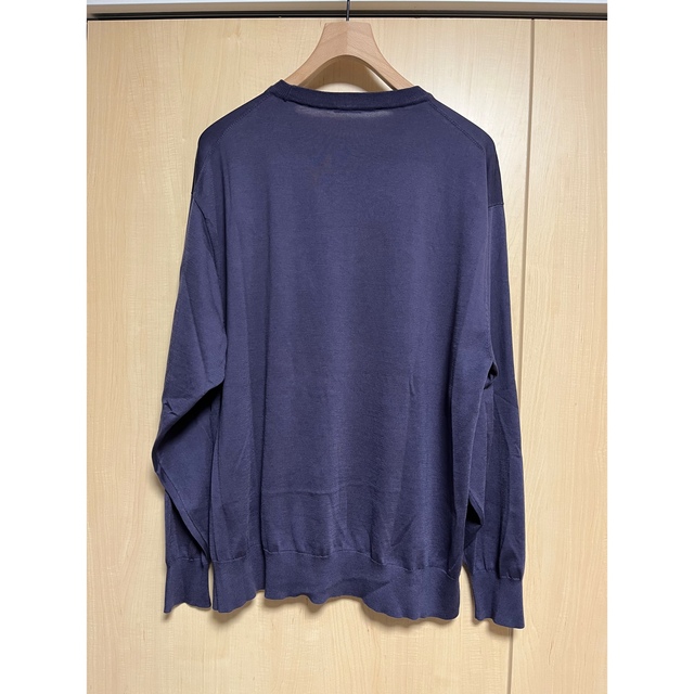 comoli 23ss 18g クルーネックニット fadenavy comoli 23ss 18g クルーネックニット fadenavy