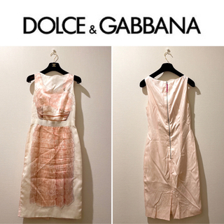 DOLCE&GABBANA - 【DOLCE&GABBANA】だまし絵プリント ワンピース【D&G