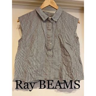 レイビームス(Ray BEAMS)のRay BEAMS  ストライプ 小花 シャツ(シャツ/ブラウス(半袖/袖なし))