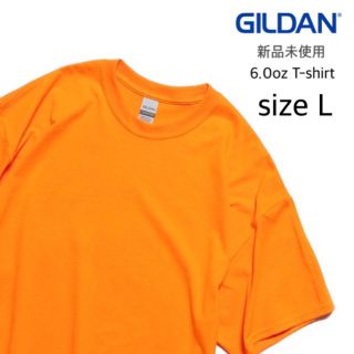 ギルタン(GILDAN)の【ギルダン】新品未使用 ウルトラコットン 無地 半袖Tシャツ オレンジ L(Tシャツ/カットソー(半袖/袖なし))