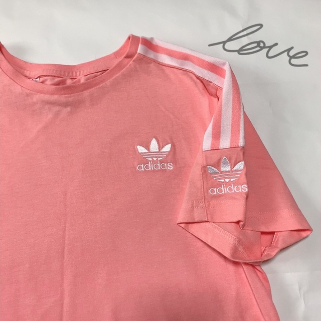 adidas(アディダス)のadidas 日本未発売！adidas ロックアップ Tシャツ♡ キッズ/ベビー/マタニティのキッズ服女の子用(90cm~)(Tシャツ/カットソー)の商品写真