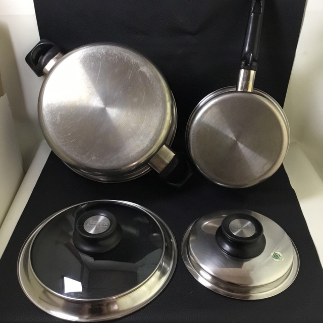 Amway - AMEX cooking ware ステンレス鍋 両手鍋 片手鍋の通販 Amway - AMEX cooking ware ステンレス鍋 両手鍋 片手鍋の通販