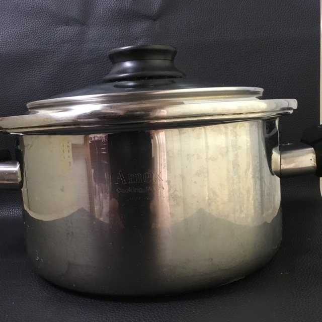 Amway - AMEX cooking ware ステンレス鍋 両手鍋 片手鍋の通販 Amway - AMEX cooking ware ステンレス鍋 両手鍋 片手鍋の通販