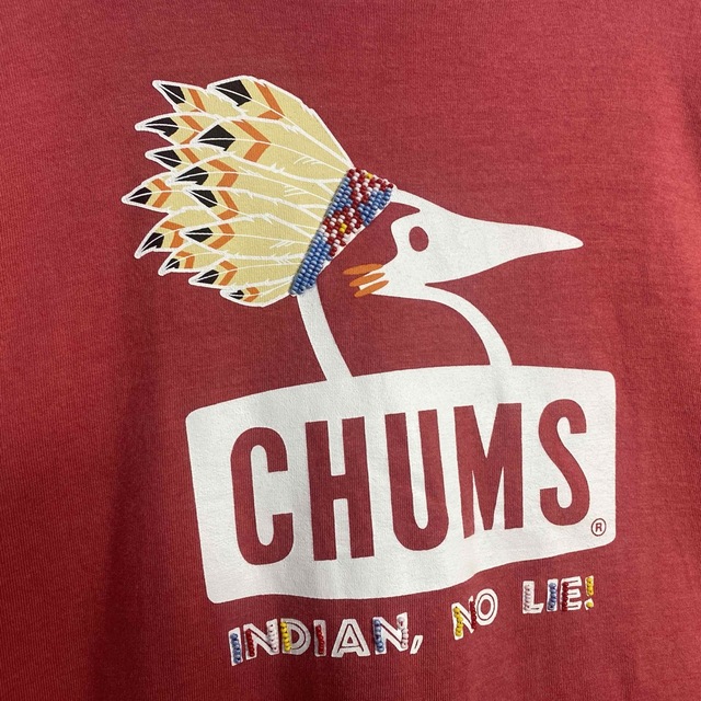 CHUMS(チャムス)のCHUMS チャムス　プリントTシャツ　ビーズ刺繍　古着　XL メンズのトップス(Tシャツ/カットソー(半袖/袖なし))の商品写真