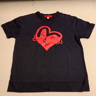 エビス(EVISU)のEVISU ハート Tシャツ 38サイズ Mサイズ相当(Tシャツ/カットソー(半袖/袖なし))