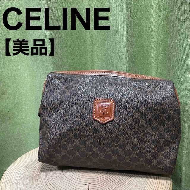 今なら送料無料 極美品！CELINE セリーヌ マカダム柄 トリオンフ