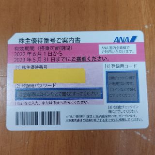 エーエヌエー(ゼンニッポンクウユ)(ANA(全日本空輸))の★未使用★ANA 株主優待券【有効期限2023.5.31】(その他)