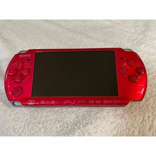 ほぼ未使用品 PSP 3000 本体 ラディアントレッド 赤 化粧箱フルセット