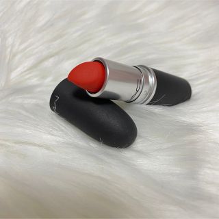 マック(MAC)のMAC パウダーキスリップスティック　スタイルショックト！　オレンジ　口紅(口紅)