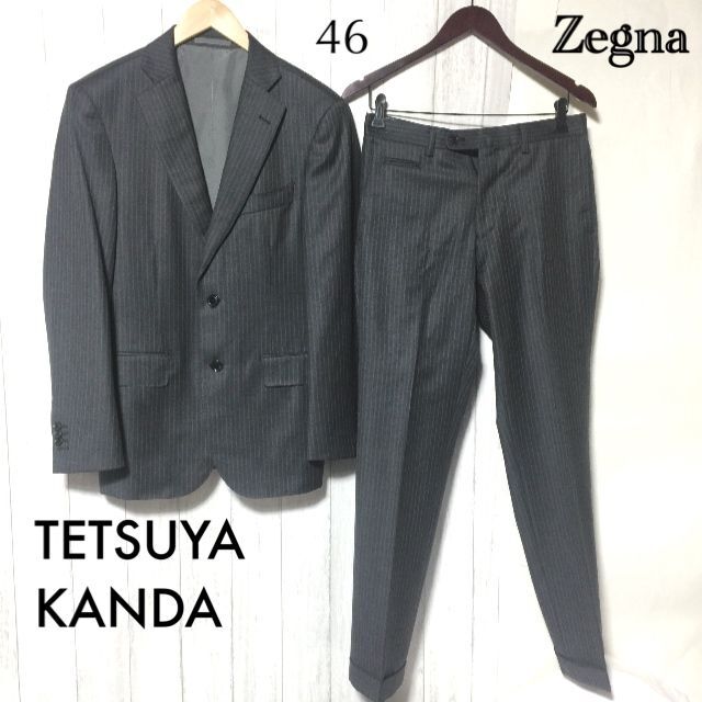 TETSUYA KANDA スーツ 46/テツヤカンダ ゼニア生地 2B
