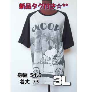 ピーナッツ(PEANUTS)の新品タグ付き☆PEANUTS BIGサイズTシャツサイズ3L No.15(Tシャツ/カットソー(半袖/袖なし))