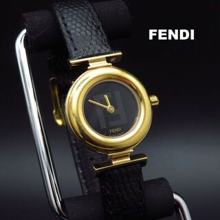 フェンディ(FENDI)のFENDI 腕時計 ゴールド ブラック Fロゴ (腕時計)