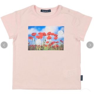 ムージョンジョン(mou jon jon)のムージョンジョン　Tシャツ　90cm 花柄　プリント　半袖　丸高(Tシャツ/カットソー)