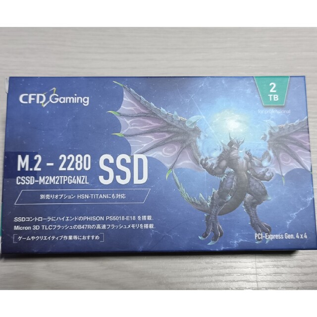 CFD PG4NZL m.2 SSD 2TB 7200MB/s PS5使用可