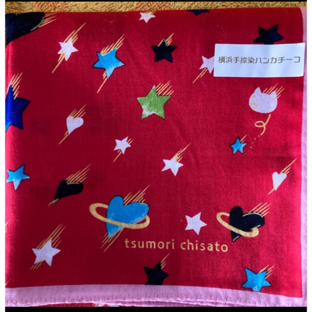 TSUMORI CHISATO(ツモリチサト)のツモリチサト　ハンカチハート　ハンカチーフR レディースのファッション小物(ハンカチ)の商品写真