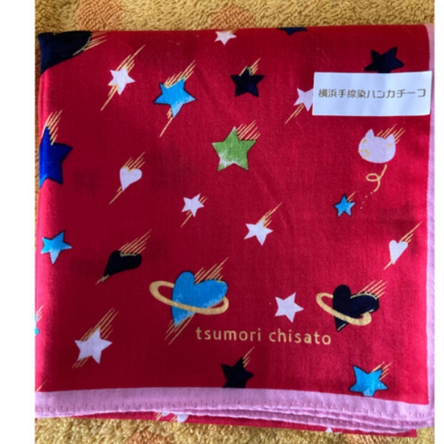 TSUMORI CHISATO(ツモリチサト)のツモリチサト　ハンカチハート　ハンカチーフR レディースのファッション小物(ハンカチ)の商品写真