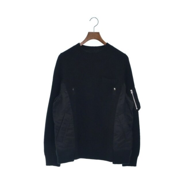 sacai サカイ ニット・セーター 3(L位) 黒 - www.xtreme.aero