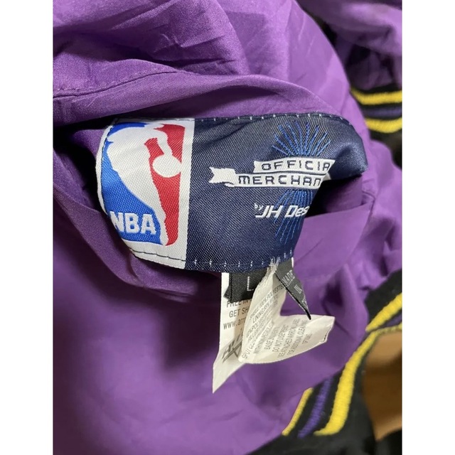NBAレイカーズ ジェフハミルトン スタジャン リバーシブル 90s NBAレイカーズ ジェフハミルトン スタジャン リバーシブル 90s