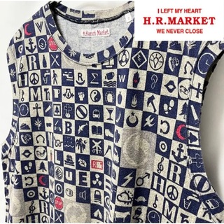 ハリウッドランチマーケット(HOLLYWOOD RANCH MARKET)の【超美品】BLUEBLUE購入ハリウッドランチマーケットHRM市松模様Tシャツ(Tシャツ/カットソー(半袖/袖なし))