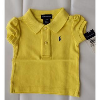 ポロラルフローレン(POLO RALPH LAUREN)の＊ラルフローレン　ポロシャツ　イエロー　baby girls ９Ｍ 　７０cm(シャツ/カットソー)