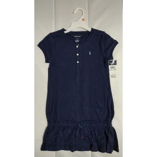 ポロラルフローレン(POLO RALPH LAUREN)の＊ラルフローレン　ヘンリーネックワンピース　 girls ６Ｘ　１２０cm(Tシャツ/カットソー)