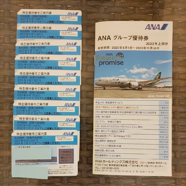 ANA　全日本空輸　株主優待　4枚セット　2024年5月31日期限