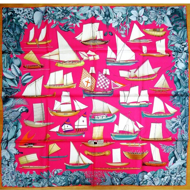 Hermes エルメス スカーフ カレ90 「世界の帆船」 - バンダナ/スカーフ