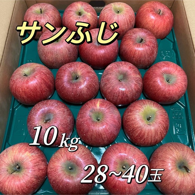 サンふじ　りんご　28〜40玉　10kg   林檎 食品/飲料/酒の食品(フルーツ)の商品写真