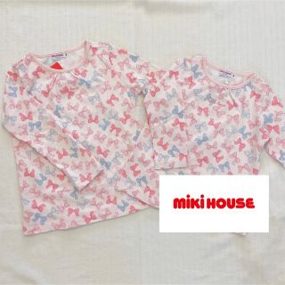 ミキハウス(mikihouse)の専用 「110のみ」リボン 長袖 Tシャツ ミキハウス 新品(Tシャツ/カットソー)