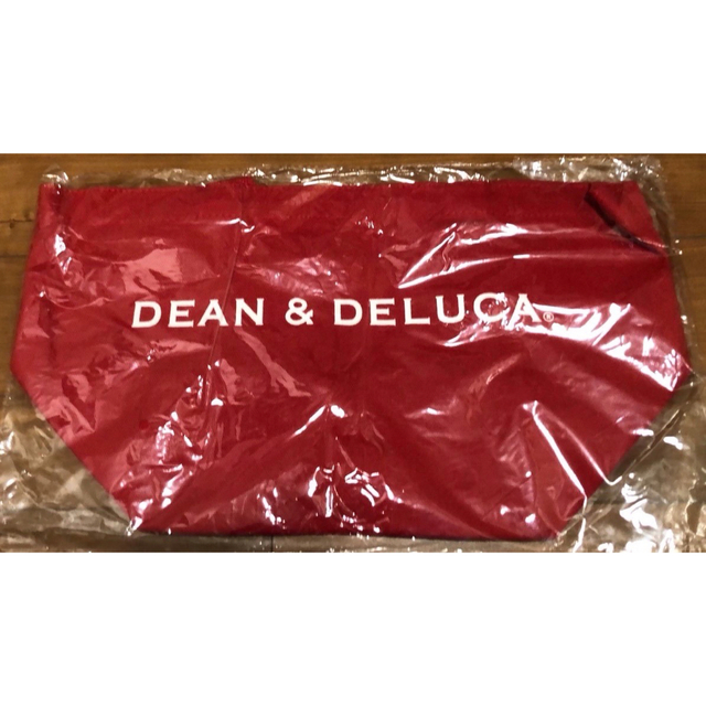 DEAN & DELUCA(ディーンアンドデルーカ)の新品★DEAN&DELUCAディーンアンドデルーカトートバッグ レッドSサイズ レディースのバッグ(トートバッグ)の商品写真