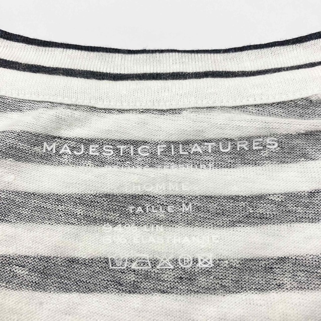 MAJESTIC FILATURES(マジェスティックフィラチュール)の新品 定価1.4万円 MAJESTIC FILATURES リネン カットソー メンズのトップス(Tシャツ/カットソー(半袖/袖なし))の商品写真