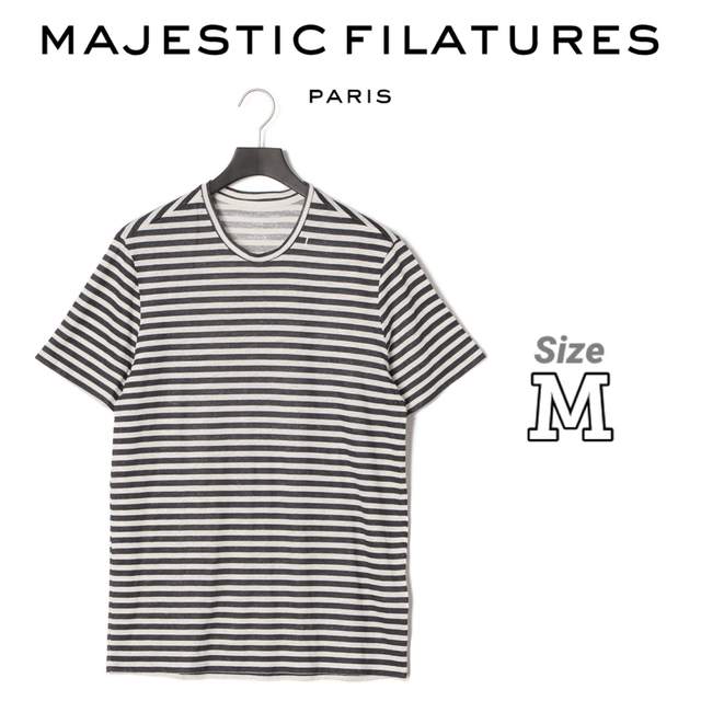 新品 定価1.4万円 MAJESTIC FILATURES リネン カットソー - Tシャツ