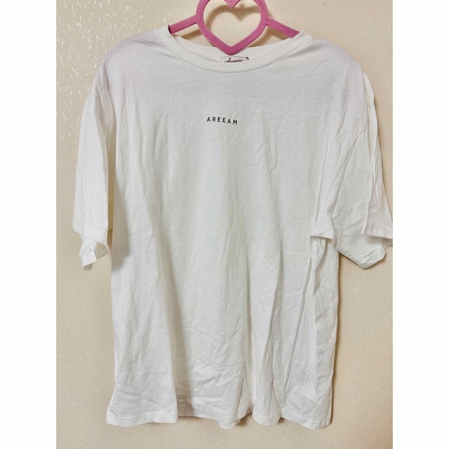 areeam ロゴTシャツ　ホワイト レディースのトップス(Tシャツ(半袖/袖なし))の商品写真